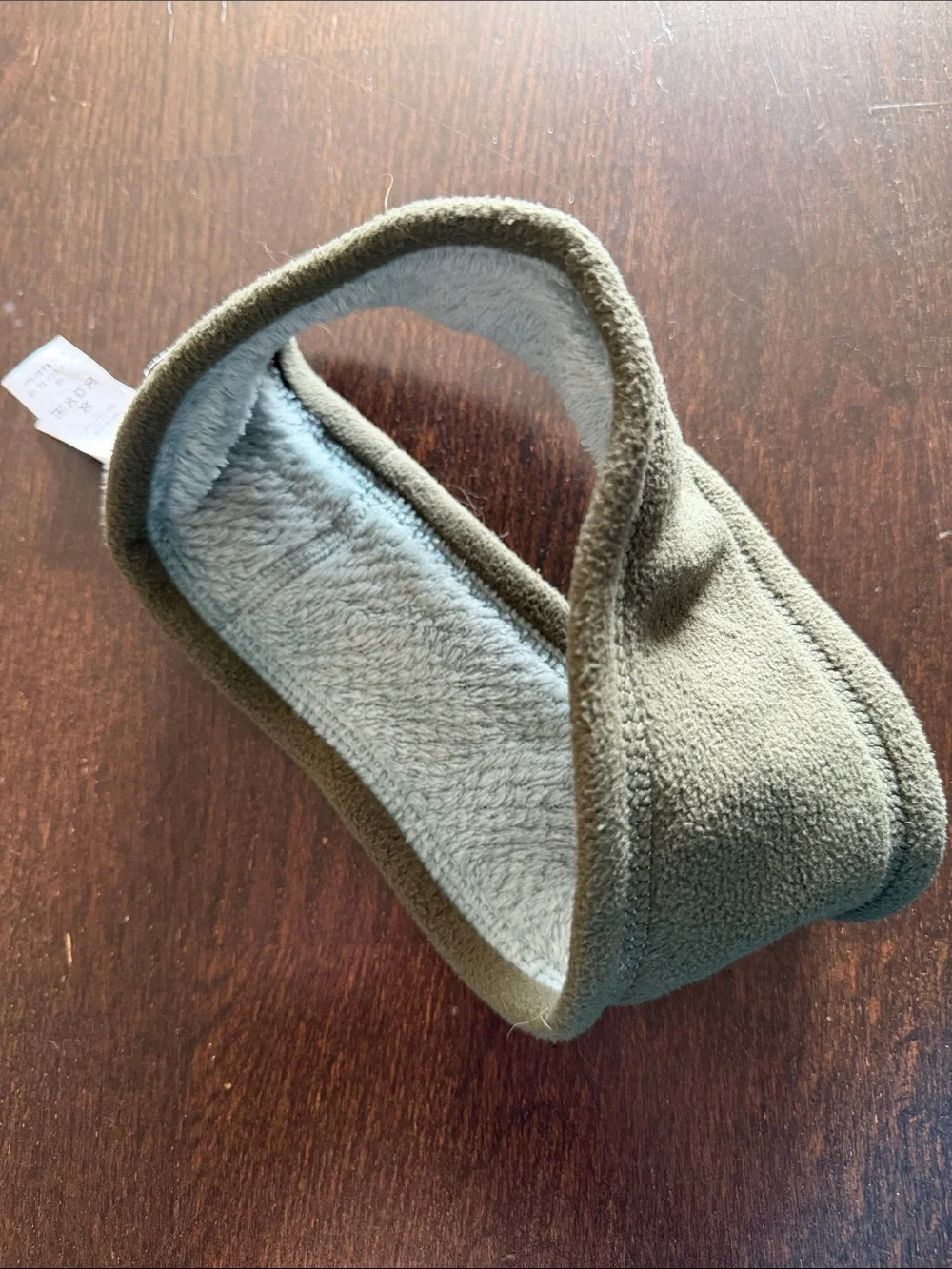 Patagonia Women’s Re Tool Fleece Headband in Light Blue and Green